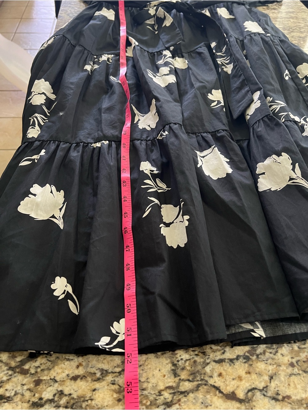 NWT Sugarlips Fleur Noir Escondido Tiered Shift Midi Dress Curve 2X - Picture 13 of 15